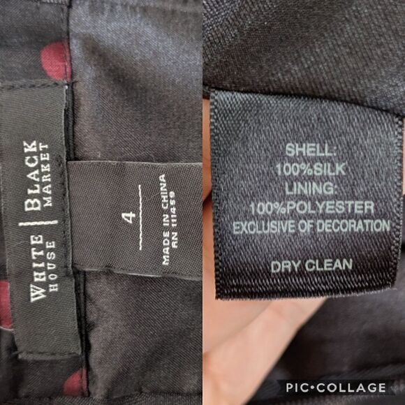 WHBM Red & Black PolkaDot Strapless Dress - Picture 8 of 8